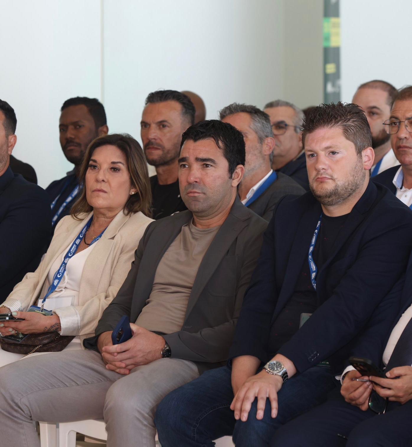 Queco Huerta durante un encuentro internacional de dirigentes deportivos